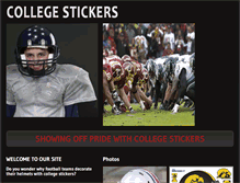 Tablet Screenshot of collegestickers.com